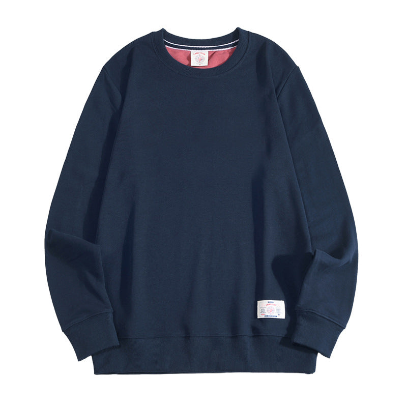 Mens Solid-color Casual Long-sleeve Hoodie