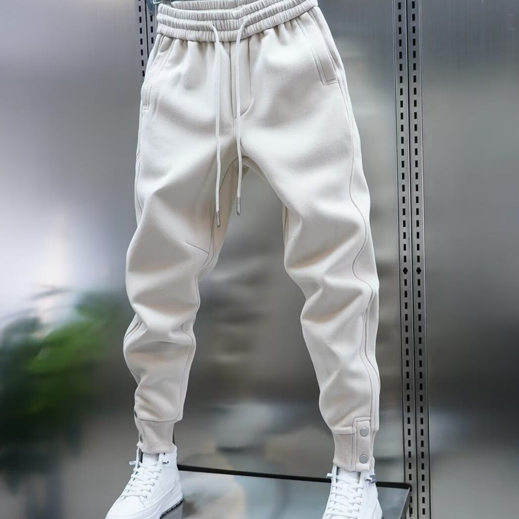 Elastic waist ankle sweatpants