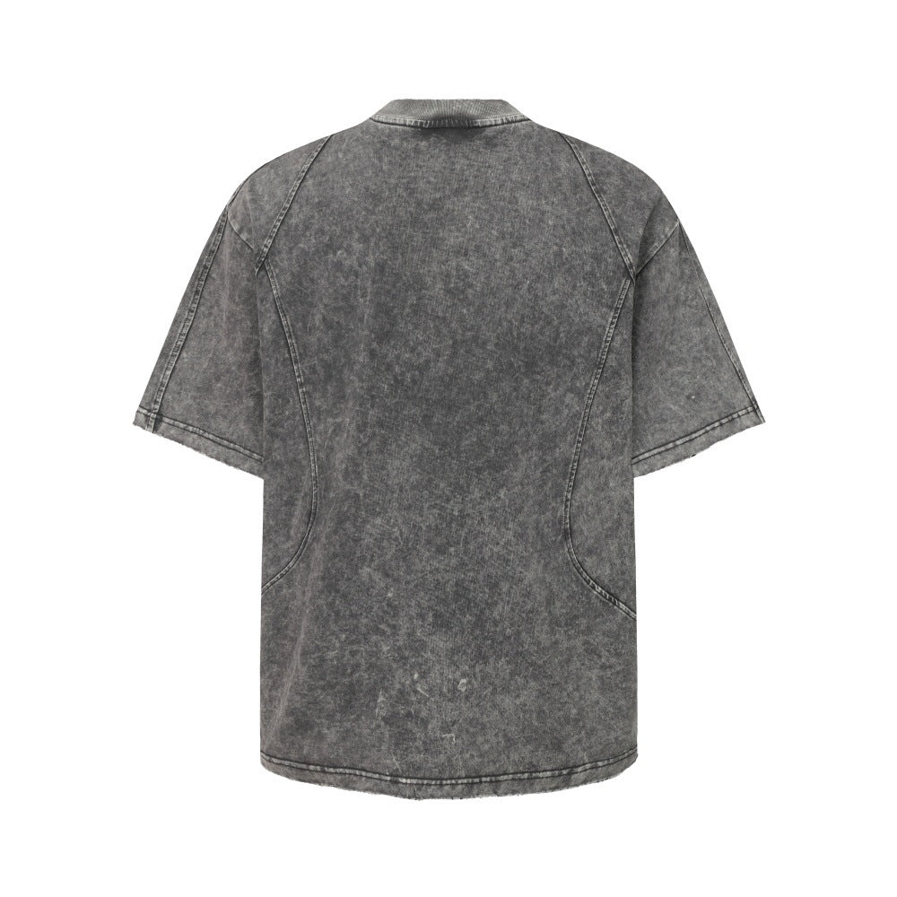 Make vintage washed short sleeved t-shirts