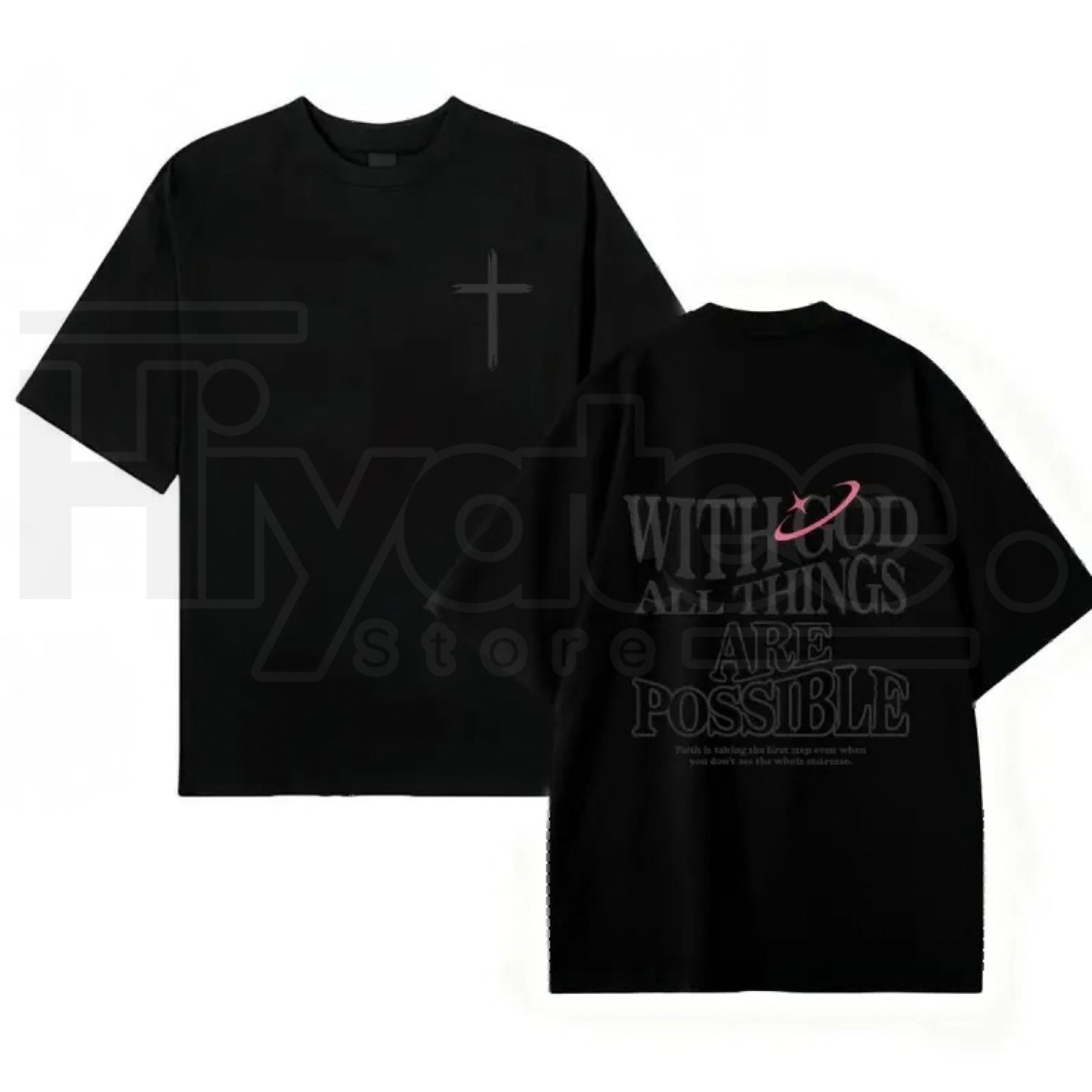 "With God All Things Are Possible" Men's Christian T-Shirt – Matthew 19:26 Tee
