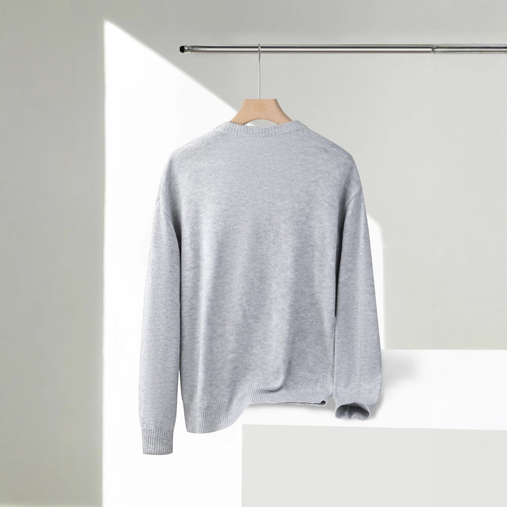 Round neck pocket sweater