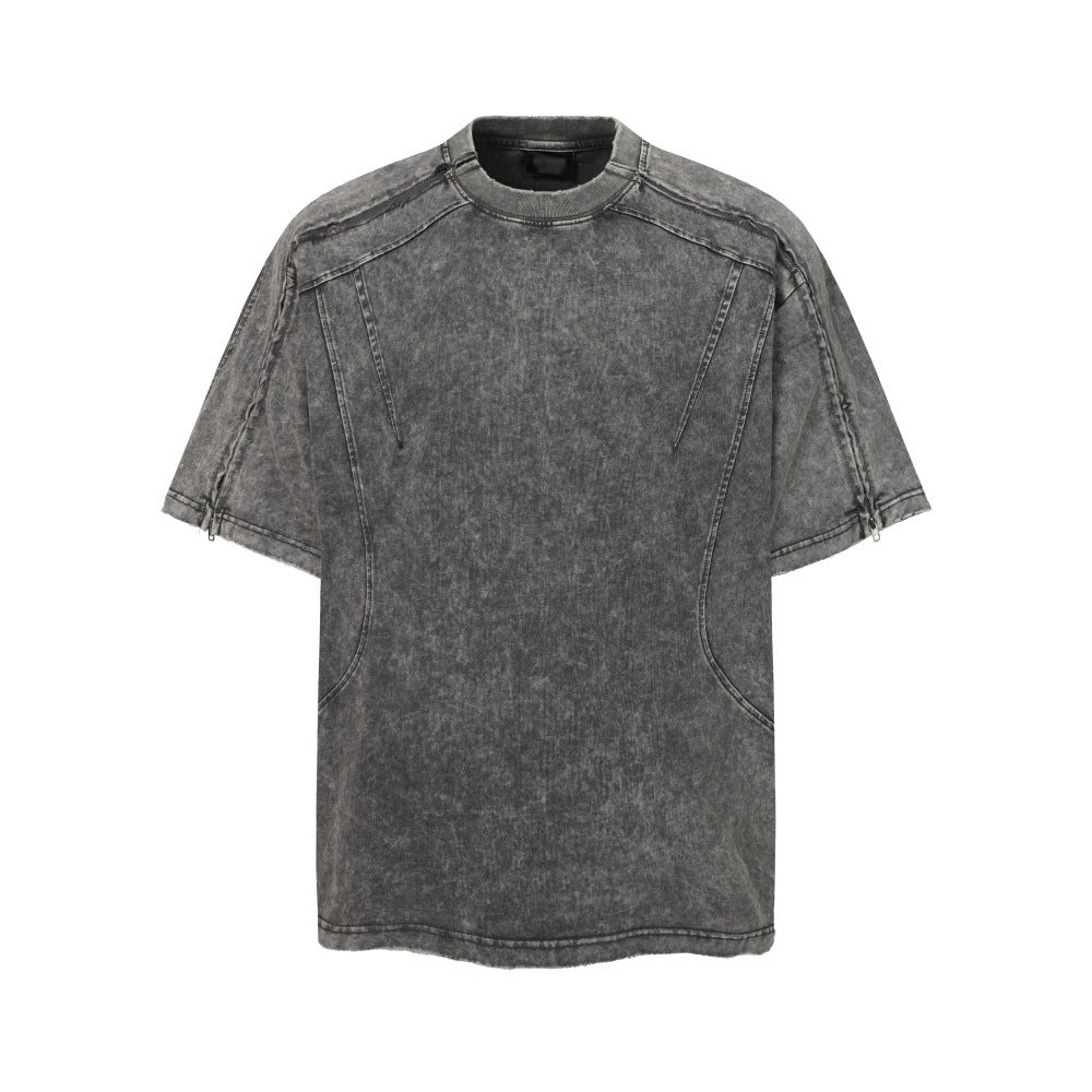 Make vintage washed short sleeved t-shirts