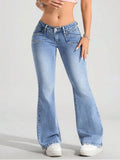 Low waisted women's pants, jeans
