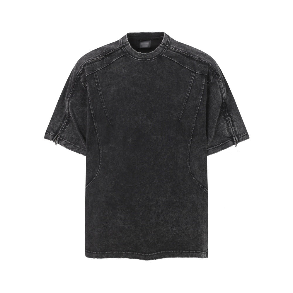Make vintage washed short sleeved t-shirts