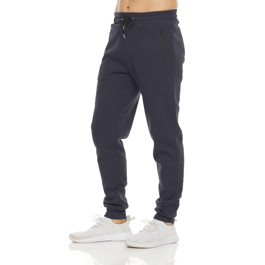 PURE CHAMP Mens Sweatpants 3 Pack Fleece Active Athletic Workout Jogger Sweatpants for Men with Zipper Pocket Size S-3XL