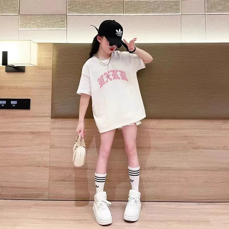 Girls' Short Sleeve T-Shirt  Clothing Design Kids' Top