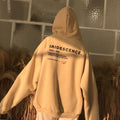 Hoodies Women Thicker Plus Velvet Warm Soft Letter Printed Simple All match Pockets Leisure Pullovers Womens Trendy Sweatshirts