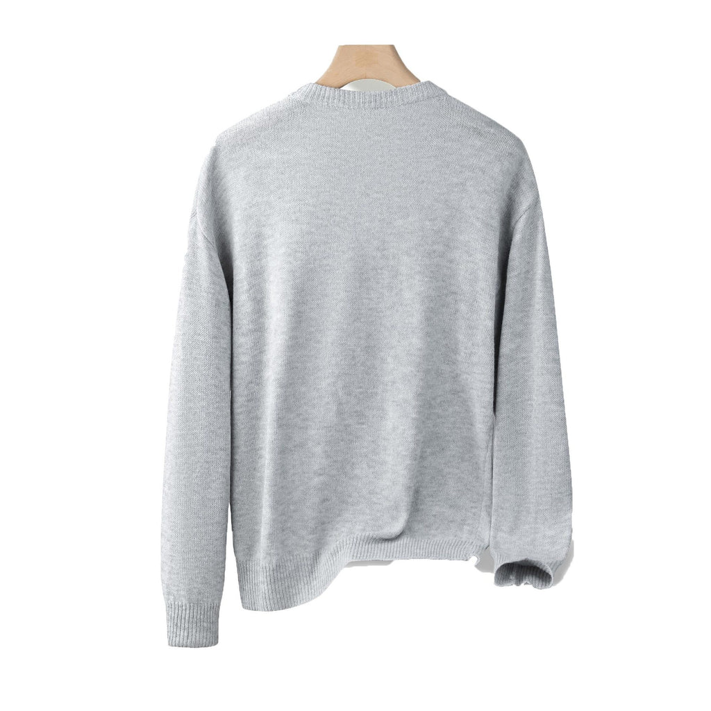 Round neck pocket sweater