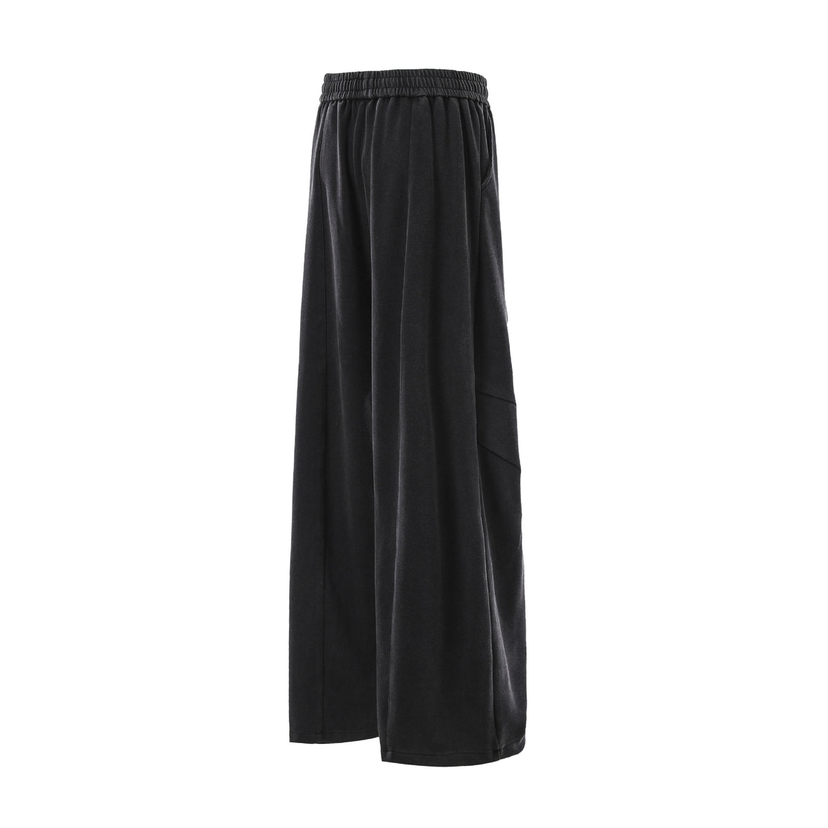Minimally embroidered deconstructive sweatpants