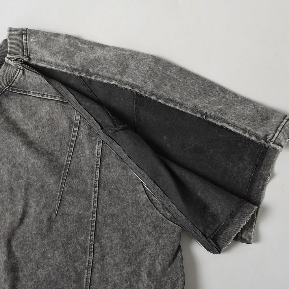 Make vintage washed short sleeved t-shirts
