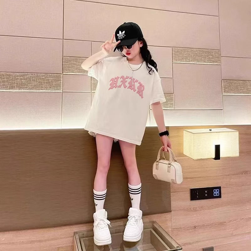 Girls' Short Sleeve T-Shirt  Clothing Design Kids' Top