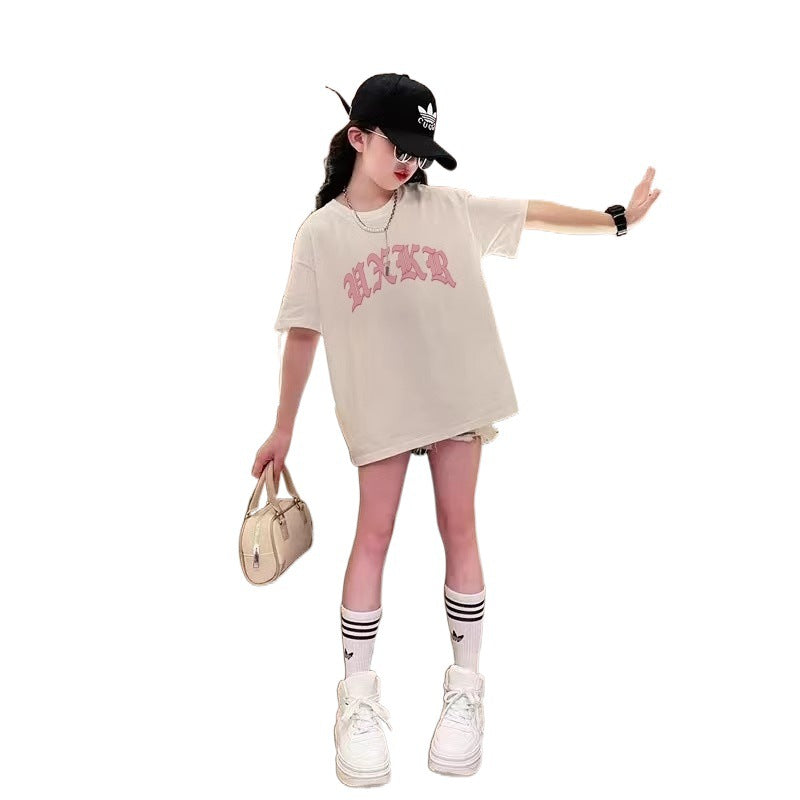 Girls' Short Sleeve T-Shirt  Clothing Design Kids' Top