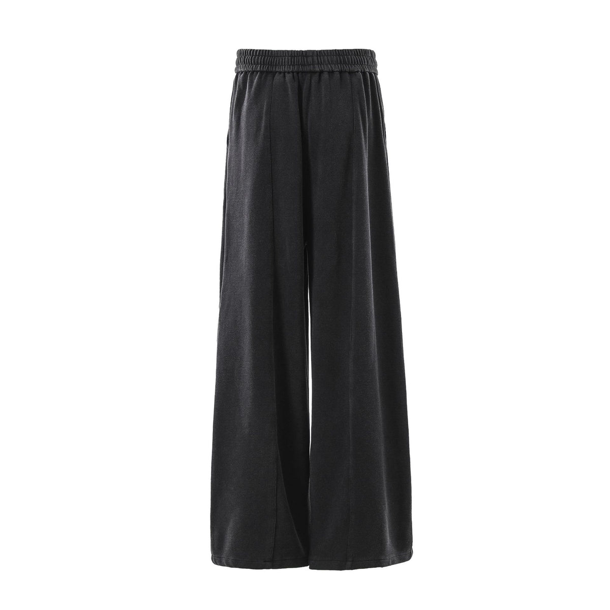 Minimally embroidered deconstructive sweatpants