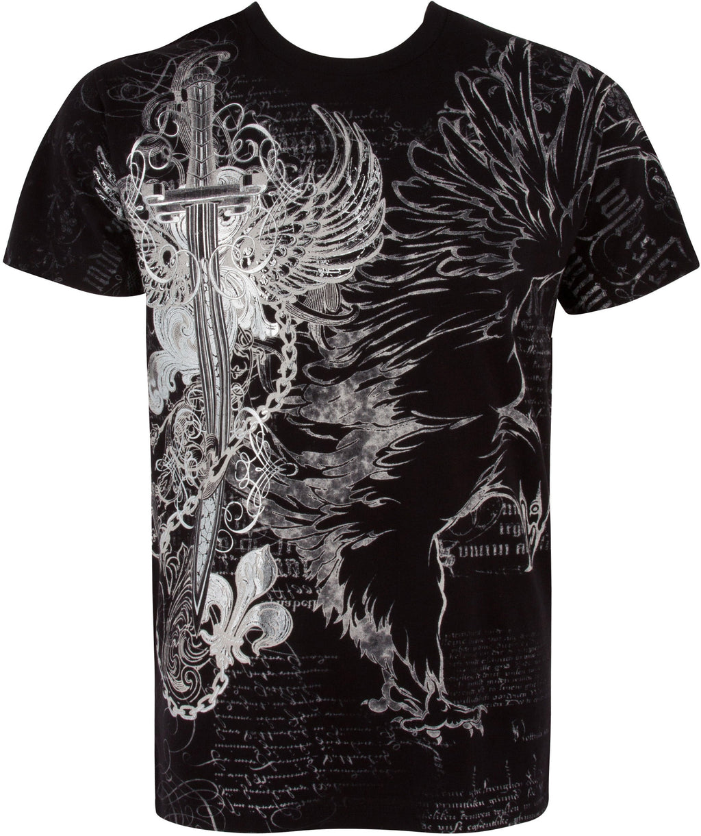 Sakkas Eagle,Sword and Chains Cotton Mens T-Shirt