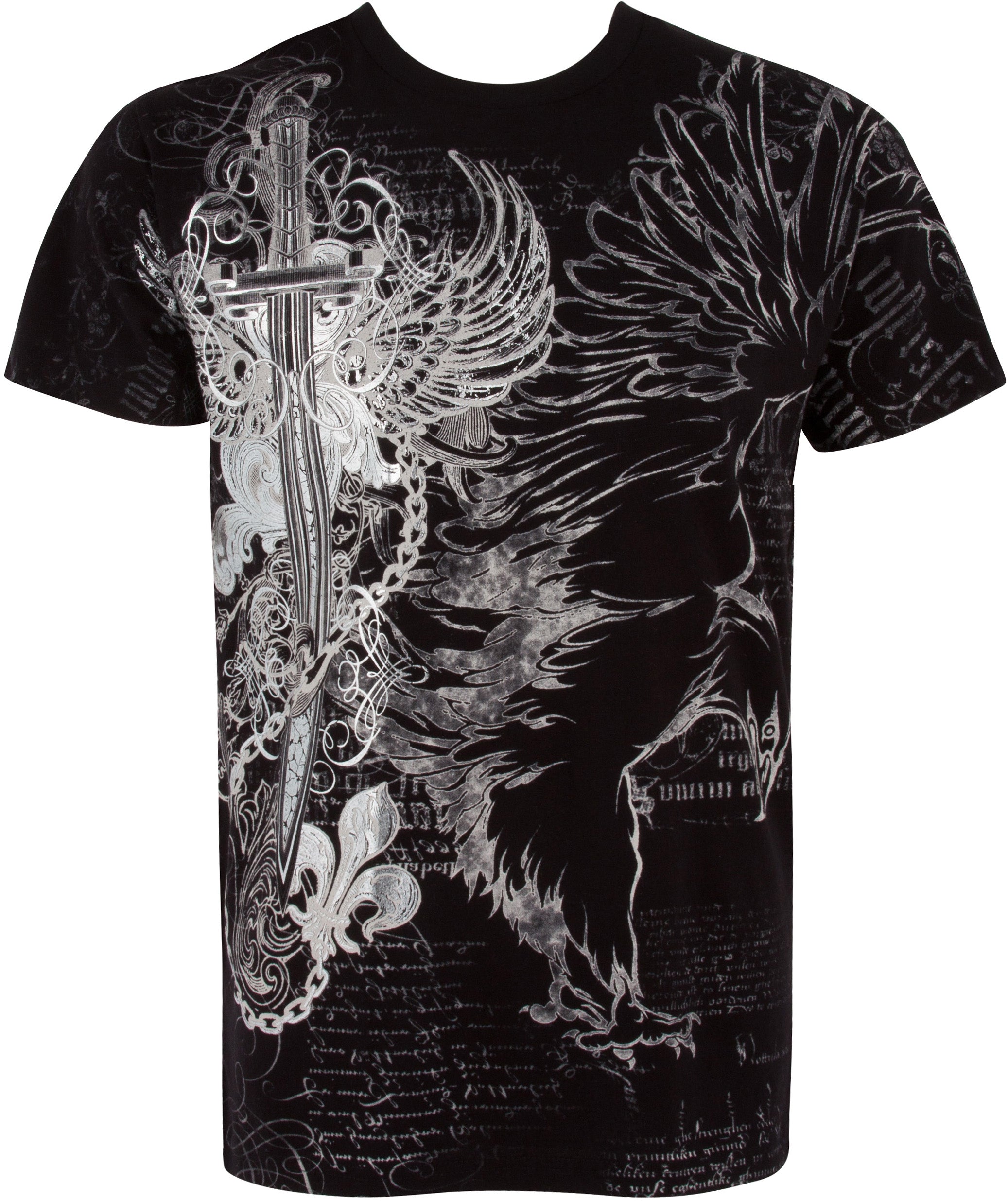 Sakkas Eagle,Sword and Chains Cotton Mens T-Shirt
