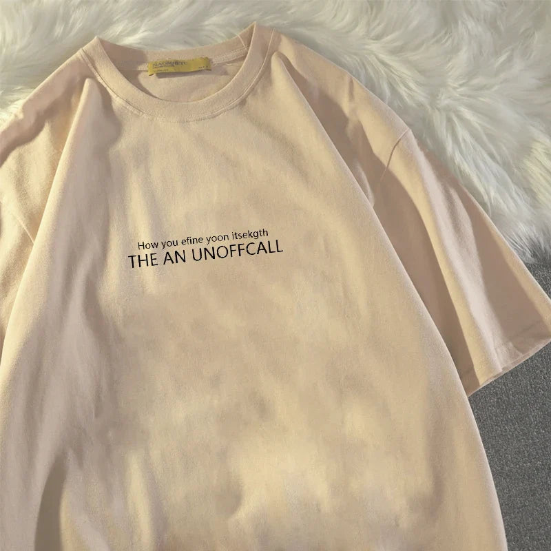 men's summer letter print t-shirt New Summer