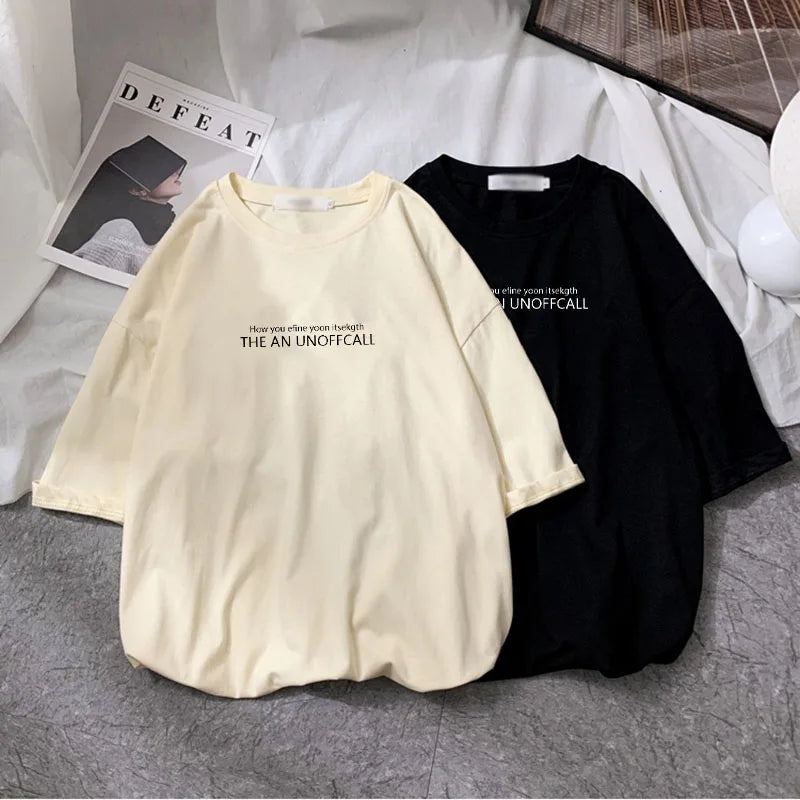 men's summer letter print t-shirt New Summer