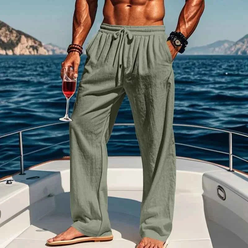 Men's Linen Yoga Pants Spring/Summer